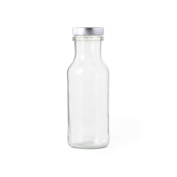 Botella de línea nature de 785ml de capacidad, con tapón a rosca metálico. De fabricación europea y presentada en caja de cartón reciclado con distintivo Made in Europe.