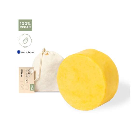 Champú sólido vegano Shikakai de 80 gr, elaborado con una selección de ingredientes activos como la oliva virgen, manteca de karité bio, zanahoria y extractos botánicos de shikakai. Rico en vitamina E, aportando al cabello limpieza, sedosidad y vigor. De agradable fragancia que aporta un estado de placer y bienestar interior. 	 	Presentación en bolsa individual de algodón, con cierre de cordón y etiqueta distintiva. 	 	Dermatológicamente testado y de fabricación europea. 	 	Producto sostenible y 100% vegano, sin ingredientes de procedencia animal. Además, no se han realizado pruebas de estos productos en animales, promoviendo el cuidado y respeto de todos ellos.