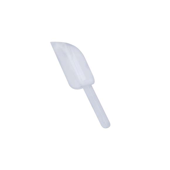Práctica pala de mano fabricada en resistente PP transparente. Con mango ergonómico que facilita una carga y vertido del contenido precisos.
