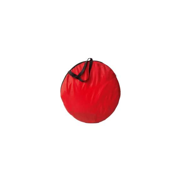 Divertida portería plegable de vivos colores en combinación de resistente nylon y tejido de redecilla. Con cómoda bolsa de transporte con asas.