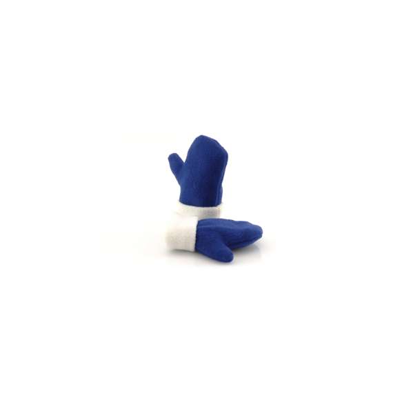 Par de manoplas para niño en suave y cálido material polar fleece de 180g/m2. Con dobladillo en muñeca de color blanco y de talla única.