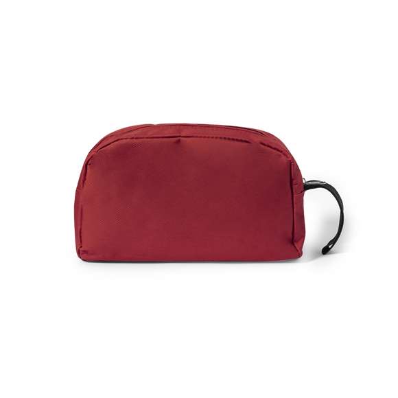 Neceser multiusos en resistente poliéster 600D de vivos colores con cremalleras a juego. Bolsillo exterior de cremallera y resistente asa de transporte en color negro. Forro interior en suave poliéster a juego.