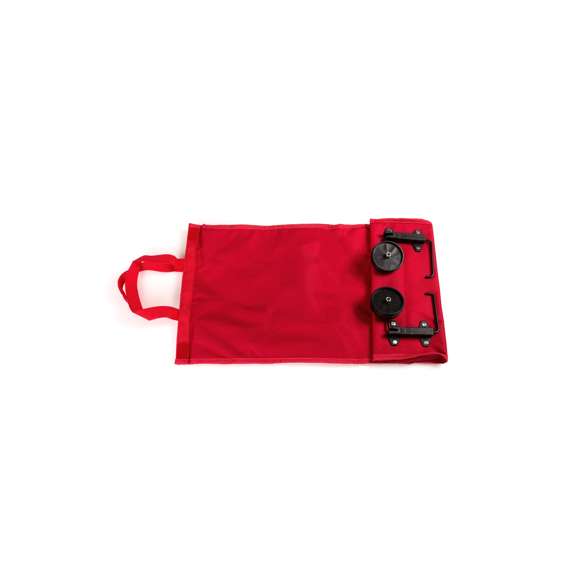 Carro de compra plegable en resistente poliéster 600D de variada gama en vivos colores. Con asas de nylon reforzadas a juego, bolsillo de cremallera frontal a juego y soportes metálicos. Plegado de pequeño tamaño.