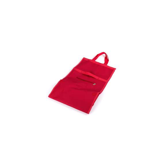 Carro de compra plegable en resistente poliéster 600D de variada gama en vivos colores. Con asas de nylon reforzadas a juego, bolsillo de cremallera frontal a juego y soportes metálicos. Plegado de pequeño tamaño.