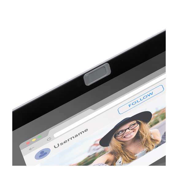  	Tapa deslizante para cámara webcam para proteger la privacidad. En variada gama de colores.