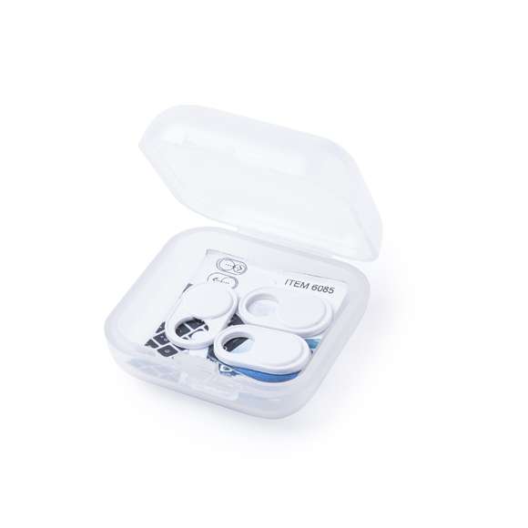  	Tapa para cámara de dispositivo móvil para proteger la privacidad. En tamaño ultra compacto y servida en estuche individual de achado translúcido con 3 piezas. Disponible en colores blanco y negro, set presentado en bolsita individual con cartulina de diseño.