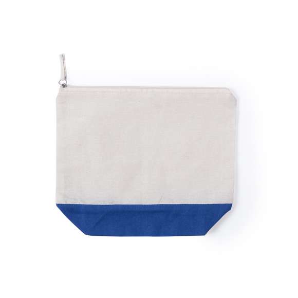 Neceser multiusos en material 100% algodón de 140g/m2. Diseño bicolor, con cuerpo en algodón de color crudo y base en variada gama de colores. Cremallera a juego y tirador cromado.