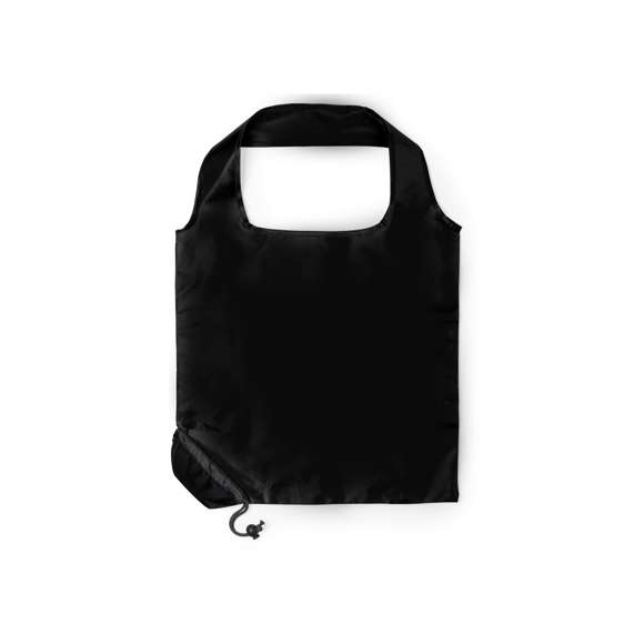 Bolsa plegable en llamativos colores. De suave poliéster 190T, con cómodas asas y con cordón a juego. Accesorio de ajuste para fácil plegado.
