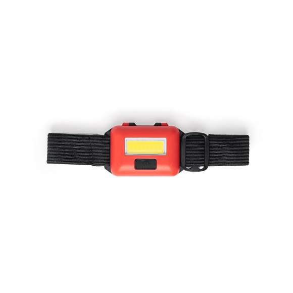 Linterna de línea deportiva con cinta elástica ajustable para brazo, cabeza… Con 8 luces COB blancas y 3 posiciones de iluminación (2 posiciones fijas y 1 posición intermitente). Disponible en variada gama de colores, con alimentación a pilas (3xAAA no incluidas) y presentada en una atractiva caja de diseño.