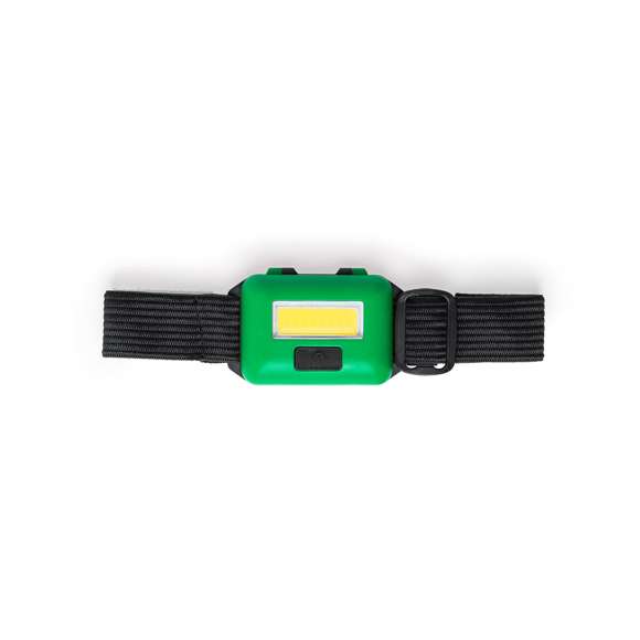 Linterna de línea deportiva con cinta elástica ajustable para brazo, cabeza… Con 8 luces COB blancas y 3 posiciones de iluminación (2 posiciones fijas y 1 posición intermitente). Disponible en variada gama de colores, con alimentación a pilas (3xAAA no incluidas) y presentada en una atractiva caja de diseño.