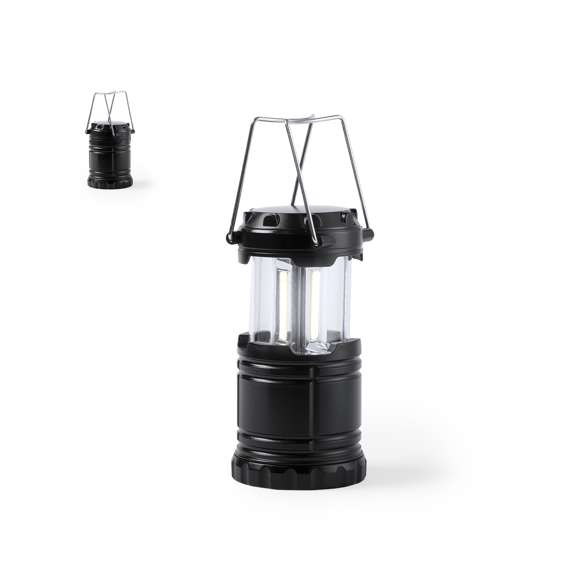 Potente lámpara plegable para los más aventureros. En resistente material de acabado brillante, incluye 30 luces LED en 3 tiras COB. Tono de iluminación blanco, con prácticas asas metálicas para el transporte. Alimentación a pilas (3xAAA no incluidas) y presentada en atractiva caja de diseño.