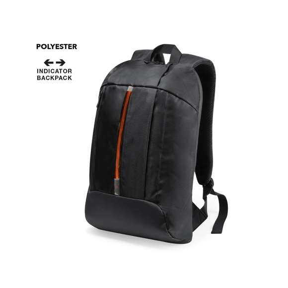Mochila con indicadore luminoso multiusos, en poliéster 600D resistente al agua. De diseño urbano, compartimento principal con cierre de cremallera de doble tirador y bolsillo acolchado para portátil de hasta 15 pulgadas. Con cintas de hombros y espalda acolchadas, de ajuste regulables. Incluye conexión USB para para encendido de la luz indicadora. Compartimento principal con cierre de cremallera, con cintas de hombros y espalda acolchadas. Cintas de ajuste regulables.