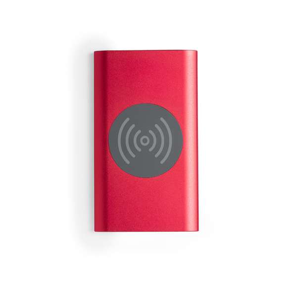 Batería auxiliar externa inalámbrica de 4.000 mAh. En resistente aluminio, con salida USB y cable de carga micro USB. Indicador de estado de carga y compatible con dispositivos equipados con tecnología de carga inalámbrica. Disponible en variada gama de colores. Las capacidades mostradas en todas nuestras baterías auxiliares externas son reales, incorporando todas ellas baterías de grado A y no recicladas, con una vida útil de al menos 500 ciclos de carga y según normativa CE. Además, están fabricadas conforme a los estándares RoHS y en cumplimiento con los siguientes requisitos de seguridad: Sistema de protección contra sobrecarga del power bank. Sistema de protección contra descarga completa que proporciona una mayor durabilidad del power bank. Sistema de bloqueo para evitar cortocircuitos. Sistema de transferencia de carga constante, acorde con la capacidad del dispositivo de destino.