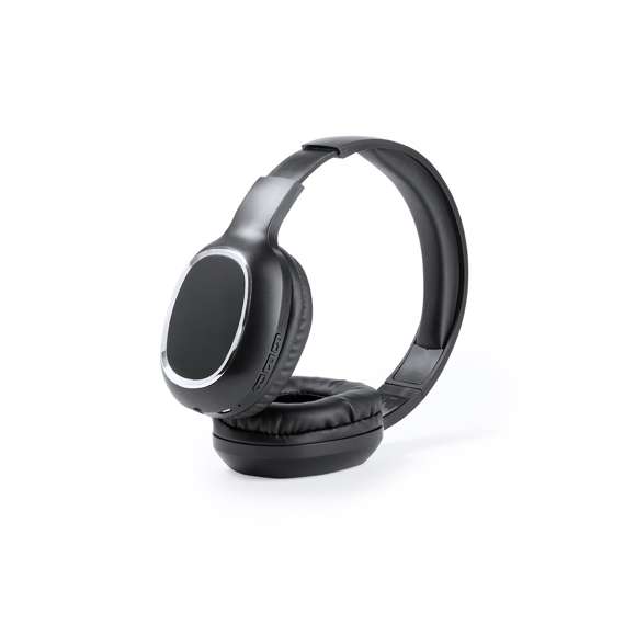 Auriculares de diadema con conexión Bluetooth® 4.2 y elegante diseño en color blanco con marco cromado. De suave acabado con tacto goma, con almohadillas ergonómicas en suave polipiel. Con panel de control integrado en el auricular, función manos libres, cable de línea jack 3.5mm y recargables mediante cable micro USB -incluido-. Presentado en atractiva caja de diseño.