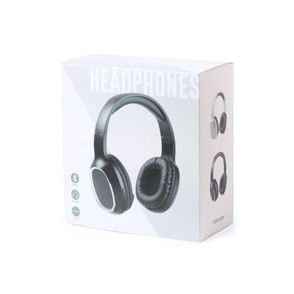 Auriculares de diadema con conexión Bluetooth® 4.2 y elegante diseño en color blanco con marco cromado. De suave acabado con tacto goma, con almohadillas ergonómicas en suave polipiel. Con panel de control integrado en el auricular, función manos libres, cable de línea jack 3.5mm y recargables mediante cable micro USB -incluido-. Presentado en atractiva caja de diseño.