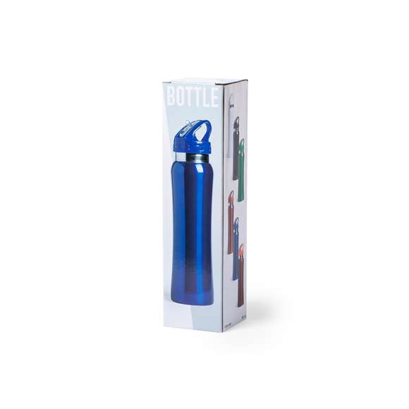 Bidón en alta calidad y de gran capacidad -800 ml- en acero inox. Sistema de fácil apertura libre de BPA y asa de transporte a juego. Disponible en variada gama de colores brillantes y presentado en atractiva caja de diseño. Disponible manual de instrucciones en español e inglés.