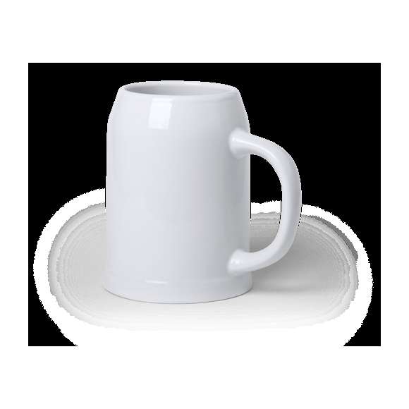 Jarra de cerámica en elegante acabado blanco para los más cerveceros. De 700ml de capacidad y con cómoda asa. Apta para microondas y presentada en caja individual blanca.