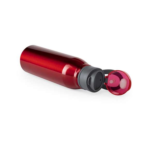 Bidón en alta calidad y de gran capacidad -700 ml-. En aluminio de acabado brillante, con tapón a juego, dosificador libre de BPA y asa de transporte. Disponible en variada gama de colores y presentado en atractiva caja de diseño. Disponible manual de instrucciones en español e inglés.