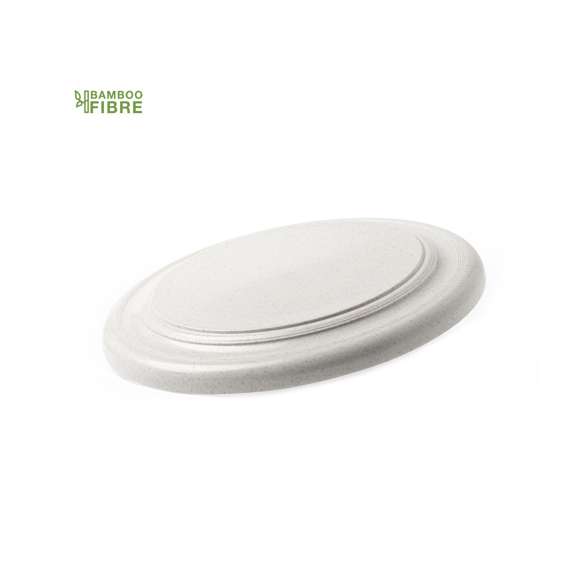 Frisbee de línea nature en fibra de bambú. Diversión unida al respeto por el medio ambiente