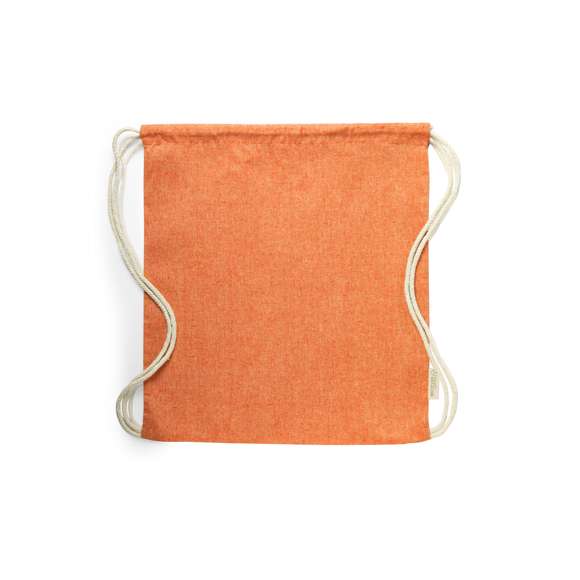 Mochila de cuerdas de línea nature en material 100% algodón reciclado de 120 g/m2. Cuerdas autocierre en algodón, con distintivo eco en etiqueta lateral y disponible en variada gama de colores nature. Resistencia hasta 9kg de peso.