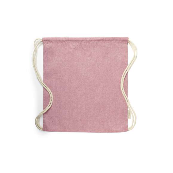 Mochila de cuerdas de línea nature en material 100% algodón reciclado de 120 g/m2. Cuerdas autocierre en algodón, con distintivo eco en etiqueta lateral y disponible en variada gama de colores nature. Resistencia hasta 9kg de peso.