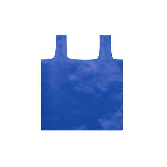Bolsa plegable en suave poliéster RPET, elaborado a partir de plástico reciclado, para así fomentar la reutilización de residuos plásticos y ayudar a la sostenibilidad del planeta. Acabado cosido y plegado de pequeño tamaño para fácil transporte. Con cierre de botón y mosquetón de enganche. Distintivo RPET en etiqueta lateral, disponible en variada gama de colores (color blanco especialmente fabricado para impresión en sublimación).