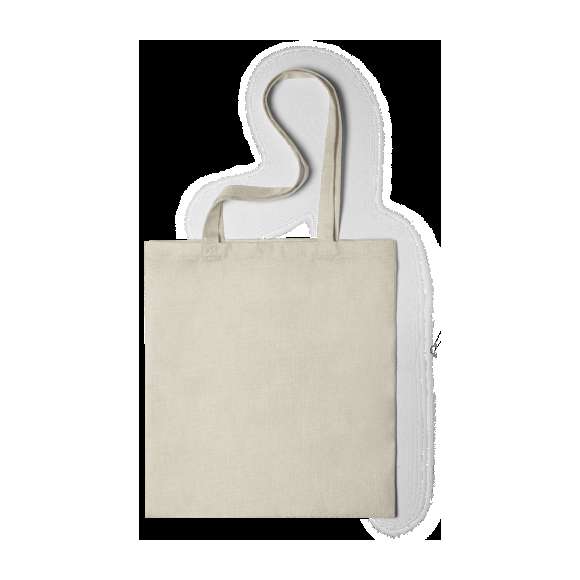 Bolsa de inspiración nature, en resistente poliéster de suave tacto, especialmente elaborado para impresión en sublimación. Con asas largas de 70 cm reforzadas, con acabado cosido y resistencia de hasta 8 kg de peso.