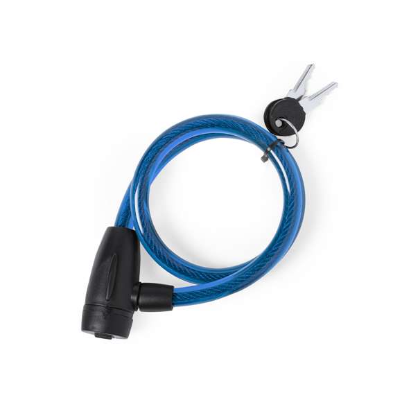 Candado en resistente metal con cobertura de PVC. Fabricado para resistir el agua y las condiciones climatológicas más adversas. Protector en la cerradura y anilla con 2 llaves, disponible en variada gama de colores.