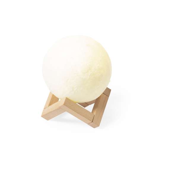  	Compacto altavoz lámpara en original diseño relax, con base de madera. Conexión Bluetooth® 5.0, con 3W de potencia y 2 relajantes posiciones de luz, con intensidad ajustable. Compatible con iOS y Android, incluye cable de carga USB y viene presentado en atractiva caja de diseño.
