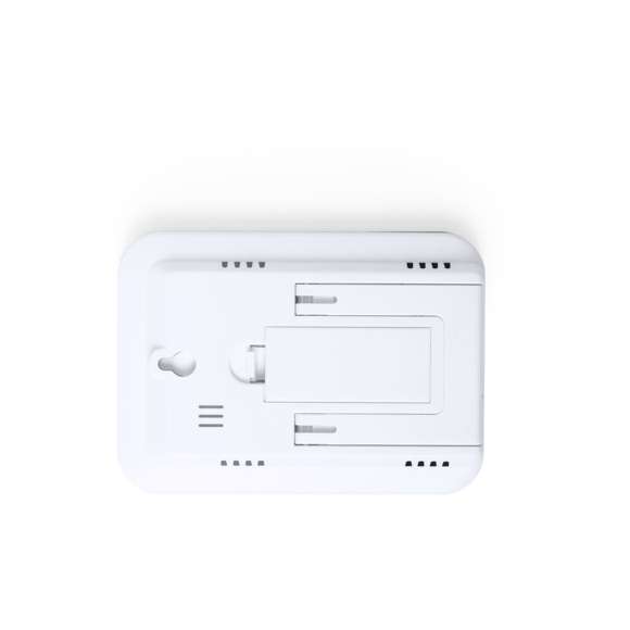 Estación meteorológica de línea nature con frontal en bambú. Funciones higrómetro y termómetro. Alimentación a pilas (2xAAA no incluidas) y presentado en atractiva caja de diseño eco.