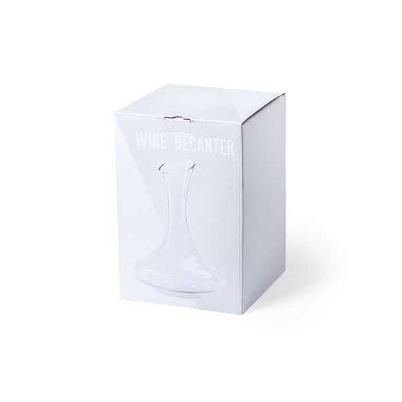 Decantador para vino de 1,8l de capacidad, con diseño estilizado y boca anti goteo. Presentada en atractiva caja de diseño con protección interior.