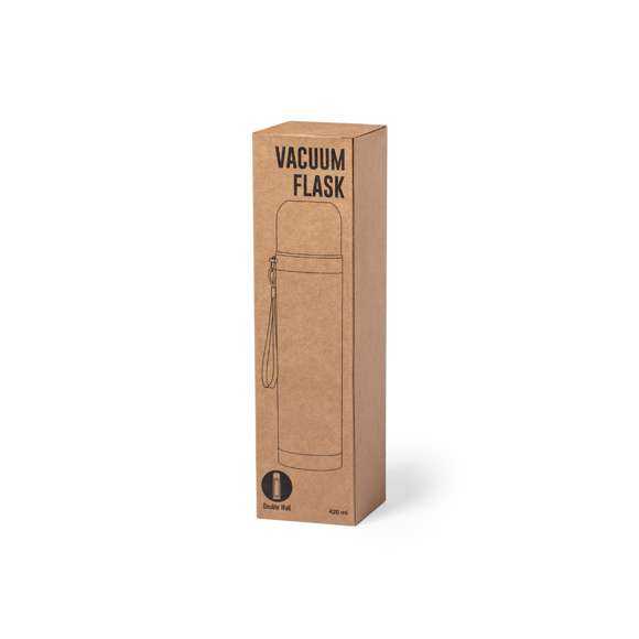 Termo de línea nature en combinación de materiales bambú y acero inox, libre de BPA. 420 ml de capacidad, con doble cobertura para mejor y más duradera conservación de la temperatura. Cierre a rosca, con tapón taza en acero inox y cómoda cinta de transporte. Presentado en atractiva caja de diseño eco. Disponible manual de instrucciones en español e inglés.