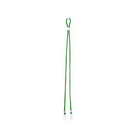 Original lanyard con cordón tubular en poliéster extra resistente. Con accesorio ajustador y doble gancho. Disponible en variada gama de colores, accesorios siempre en blanco.