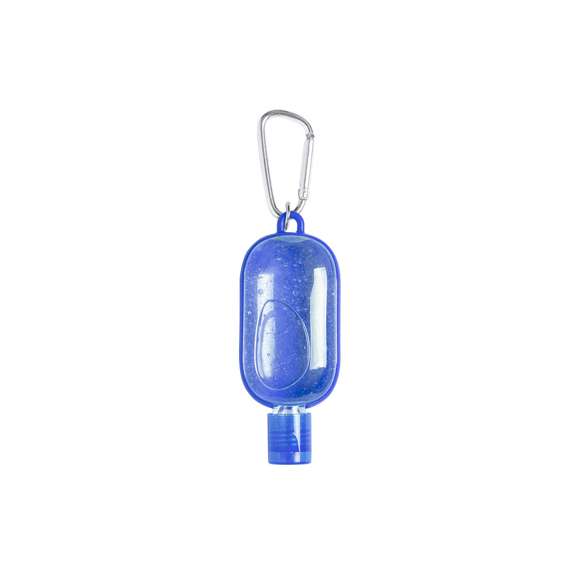 Gel hidroalcohólico para higiene y limpieza de la piel en bote rellenable de 30 ml, con extracto balsámico de Aloe Vera. Cuerpo en variada gama de colores, con dosificador, tapón de seguridad y mosquetón para transporte / fijación. Solución con 65% de contenido de alcohol.  Artículo con certificación GMP (Good Manufaturing Practices / Normas de Correcta Fabricación) que garantiza el cumplimiento de rigurosas medidas de control para la obtención de un producto seguro y de calidad.  Disponible certificación 94/62/EC.  Artículo con certificación GMP (Good Manufaturing Practices / Normas de Correcta Fabricación) que garantiza el cumplimiento de rigurosas medidas de control para la obtención de un producto seguro y de calidad.