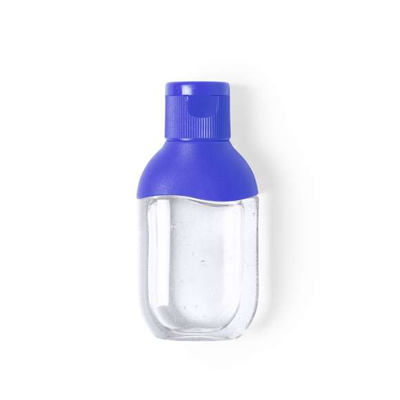Gel hidroalcohólico para higiene y limpieza de la piel en bote rellenable de 30 ml, con extracto balsámico de Aloe Vera. Cuerpo transparente con detalle y tapón de acabado sólido, en variada gama de colores. Con dosificador y tapón de seguridad. Solución con 65% de contenido de alcohol.Disponible certificación 94/62/EC.Artículo con certificación GMP (Good Manufaturing Practices / Normas de Correcta Fabricación) que garantiza el cumplimiento de rigurosas medidas de control para la obtención de un producto seguro y de calidad.