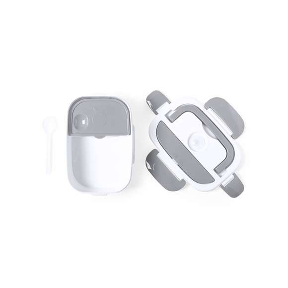 Fiambrera eléctrica de 1l de capacidad . Fabricada en resistente ABS libre de BPA y en diseño bicolor. Incluye práctica asa de transporte y tapa hemética con cierres de seguridad laterales. 2 compartimentos principales y compartimento auxiliar con cierre hermético. Cuchara incluida, con cable de alimentación para enchufe europeo. Ideal para calentar la comida en la oficina. Presentada en atractiva caja de diseño.