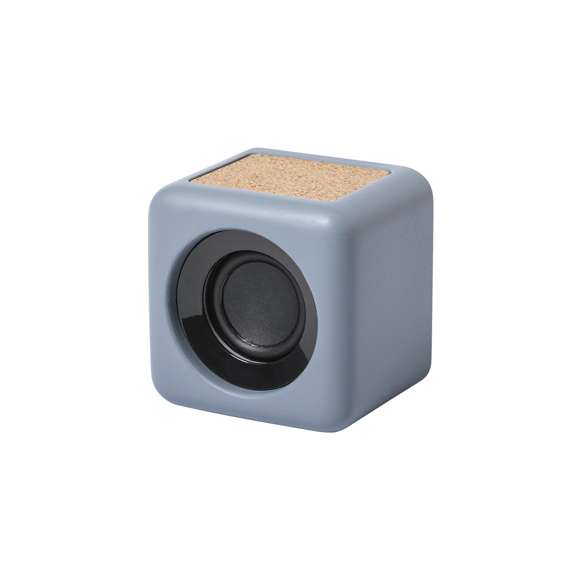 Altavoz Bluetooth® de línea nature en combinación de corcho natural y cemento de piedra caliza, un conglomerante formado por la mezcla de materiales naturales, principalmente piedra caliza molida y agua, obteniendo un material de gran consistencia y durabilidad.De tamaño compacto, se convierte en un complemento perfecto para el smartphone. Conexión Bluetooth® 5.0 y 3W de potencia. Incluye cable de carga micro USB y viene presentado en atractiva caja de diseño eco.