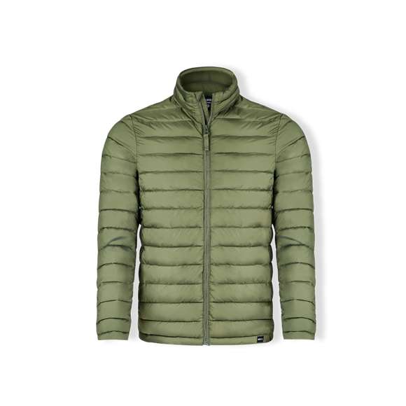 <p>Chaqueta unisex en cálido y suave material 100% poliéster RPET, elaborado a partir de<strong> plástico reciclado</strong> para así fomentar la reutilización de residuos plásticos y contribuir a la sostenibilidad del planeta.  En material extra ligero efecto pluma, resistente al agua y cortavientos, con acolchado interior. Cremallera de cuello con tapeta y cinta en tirador amplios bolsillos laterales con cremallera. Distintivo RPET en etiqueta y disponible en variada gama de colores. Tallas S, M, L, XL, XXL.</p>