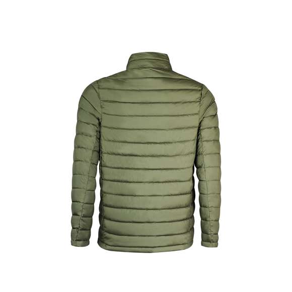<p>Chaqueta unisex en cálido y suave material 100% poliéster RPET, elaborado a partir de<strong> plástico reciclado</strong> para así fomentar la reutilización de residuos plásticos y contribuir a la sostenibilidad del planeta.  En material extra ligero efecto pluma, resistente al agua y cortavientos, con acolchado interior. Cremallera de cuello con tapeta y cinta en tirador amplios bolsillos laterales con cremallera. Distintivo RPET en etiqueta y disponible en variada gama de colores. Tallas S, M, L, XL, XXL.</p>