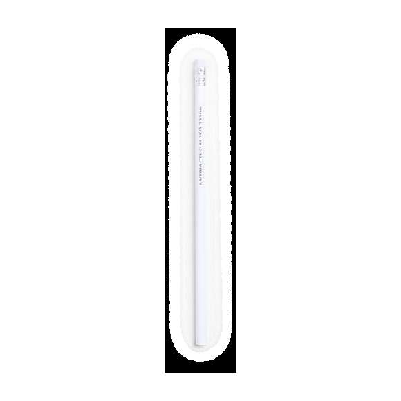 Lápiz de madera con cuerpo redondo y cobertura antibacteriana. Disponible en color blanco, con goma de borrar. Punta sin afilar.Los productos con tratamientos antibacterianos son capaces de reducir drásticamente las cargas bacterianas presentes en las superficies de los materiales, gracias a la incorporación de agentes microbianos permanentes estáticos, con alta efectividad para inhibir y prevenir la contaminación bacteriana.Artículo de acuerdo al estándar ISO 22196, que determina la actividad antibacteriana en materiales plásticos y superficies no porosas, lo que permite conocer la efectividad de inhibición microbiana que tienen los aditivos sobre los objetos tratados mediante una evaluación cuantitativa.