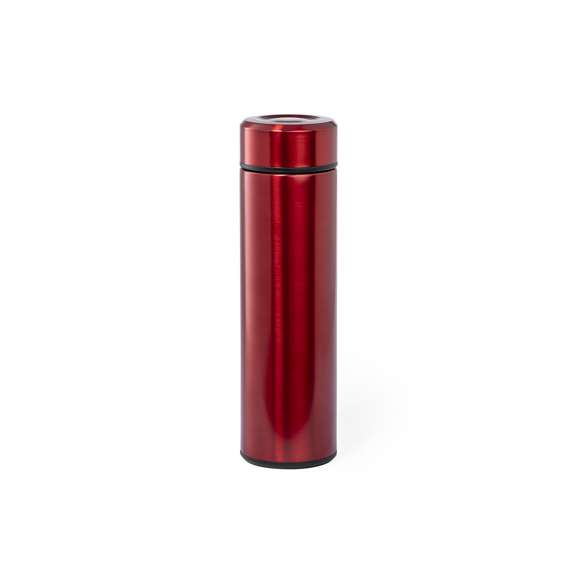 Termo en acero inox de 500ml de capacidad. Con doble pared para mejor y más duradera conservación de la temperatura. Infusor incluido y sistema de apertura fácil a rosca. Disponible en variada gama de colores y presentado en atractiva caja de diseño.