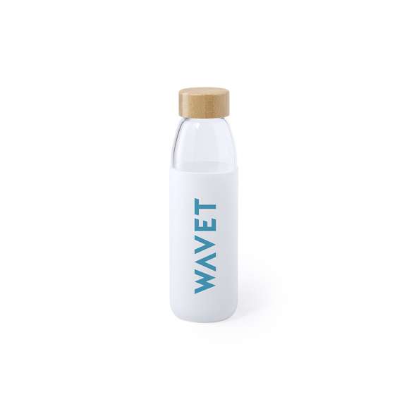 Bidón de línea nature de 540ml de capacidad. Fabricado con cuerpo de cristal y tapón a rosca de bambú. Incluye funda de silicona y viene presentado en caja individual de atractivo diseño.
Este artículo sólo puede imprimirse en 1 color (blanco/negro).