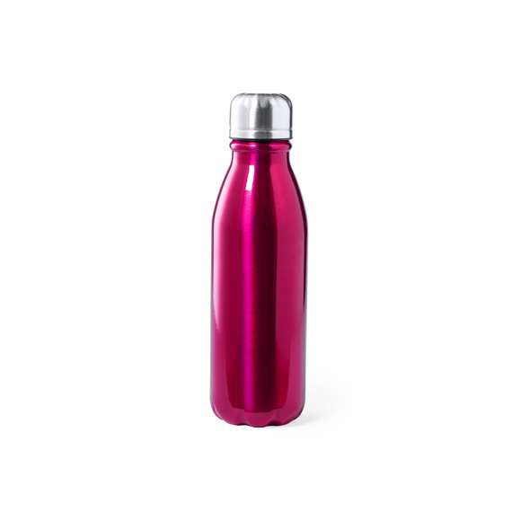 Bidón de aluminio de 550ml de capacidad. Fabricado en resistente aluminio libre de BPA. Disponible en variada gama de colores. Presentado individualmente en una atractiva caja de diseño.