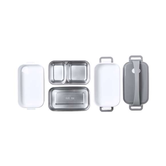  	Fiambrera térmica de 850ml de capacidad. Fabricada en acero inox y PP, libre de BPA. Incluye 2 compartimentos independientes con bandejas en acero inox y cierre hermético, de 500ml y 350ml de capacidad respectivamente. Ideal para una correcta conservación del calor, con posibilidad de prolongación añadiendo agua caliente.