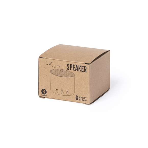Compacto altavoz de línea nature y conexión Bluetooth® 5.0. Frabricado en cartón reciclado, contribuyendo a la conservación de los bosques y reduciendo considerablemente la huella de carbono, con botones de control en caña de trigo. Ofrece 3W de potencia, compatible con iOS y Android. Incluye cable de carga micro USB. Presentado en atractiva caja de diseño eco, con manual de instrucciones en español e inglés.
