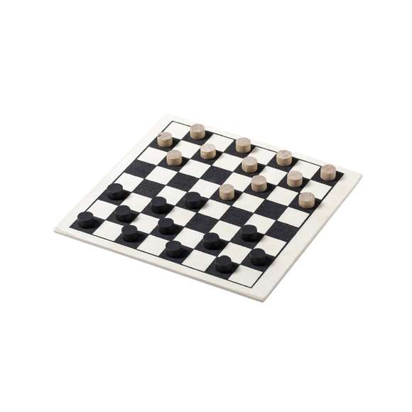 Set de juegos de línea nature. Incluye ajedrez, parchís y damas. Set presentado en estuche de madera con doble tablero de apertura deslizante.