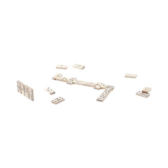 Set de juegos de línea nature. Incluye baraja de naipes francesa en cartón reciclado y dominó en madera. Set presentado en estuche de madera con compartimentos individuales para cada juego y tapa con apertura deslizante.