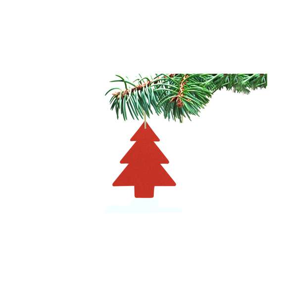 Figuras navideñas para colgar en suave fieltro. Disponibles en diseños copo de nieve, árbol de navidad y reno.