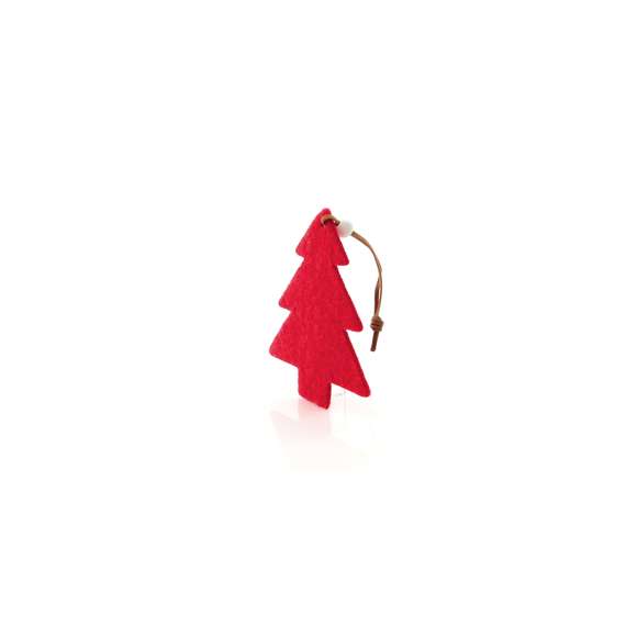Figuras navideñas para colgar en suave fieltro. Disponibles en diseños copo de nieve, árbol de navidad y reno.