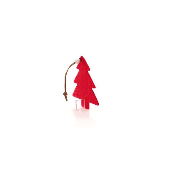 Figuras navideñas para colgar en suave fieltro. Disponibles en diseños copo de nieve, árbol de navidad y reno.